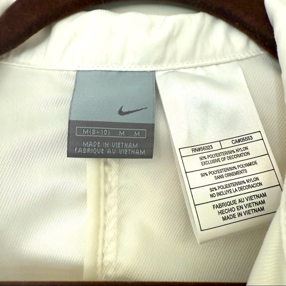 Nike White Track Jacket, Lightweight - Picture 5 of 5